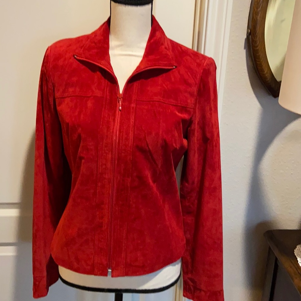 Women’s suede leather jacket